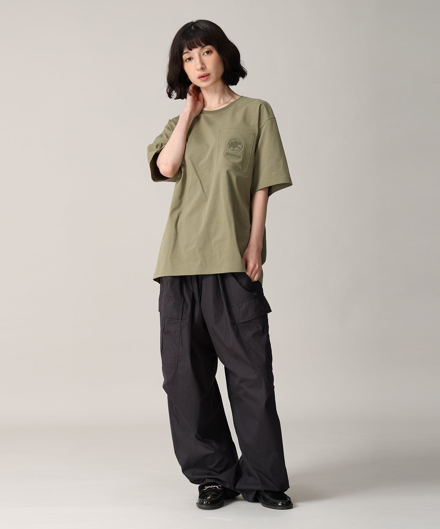 CRAFTED BY DESCENTE.LAB[プライムフレックス プレーティングジャージーハーフスリーブシャツ SHT06M]カーキ6235600347メンズ 11