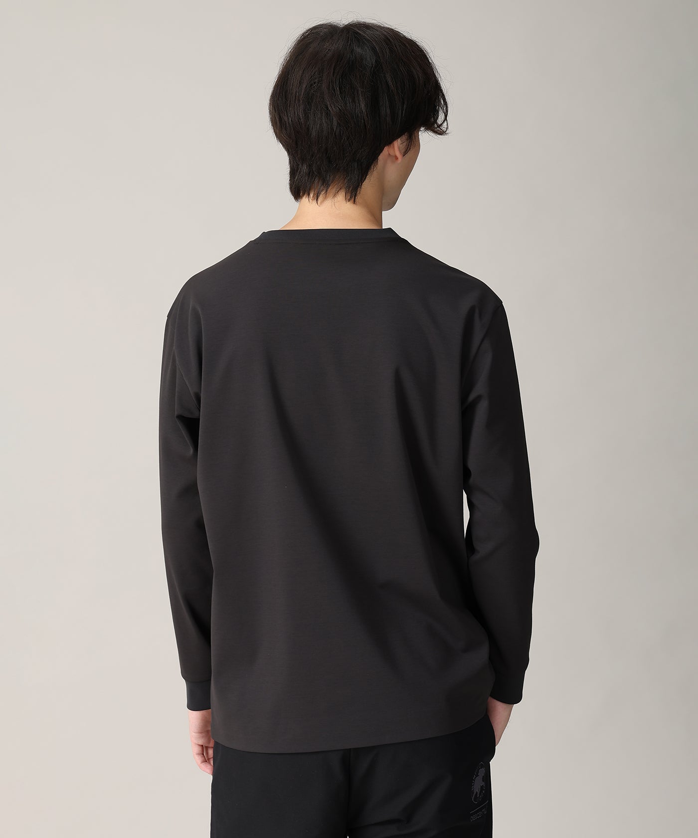 CRAFTED BY DESCENTE.LAB[ポンチロングスリーブシャツ FLT01M]ブラック6236600808メンズ 8