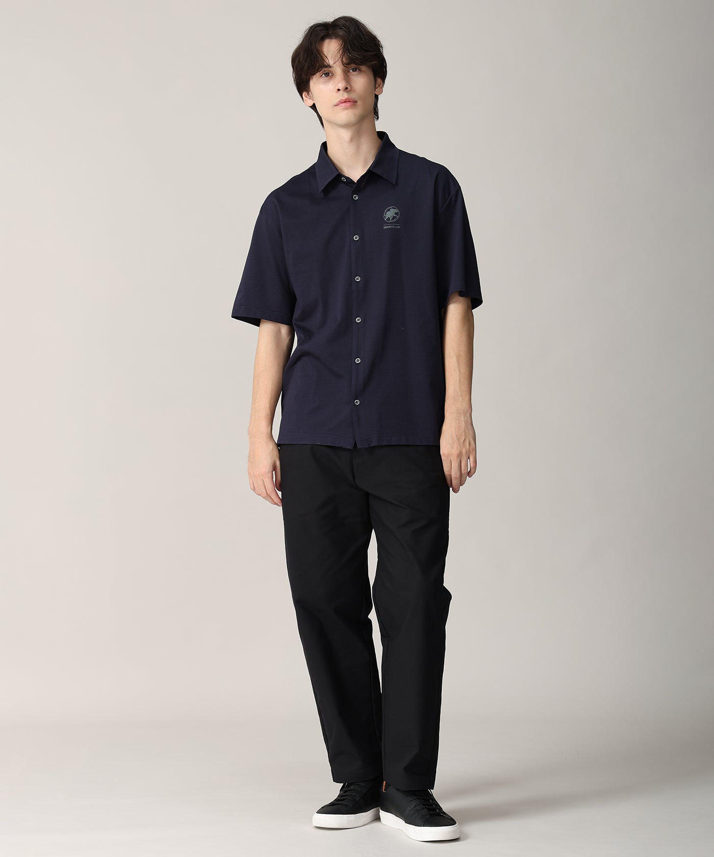 CRAFTED BY DESCENTE.LAB[ショートスリーブシャツ SHS91M]ネイビー6235600978メンズ 9