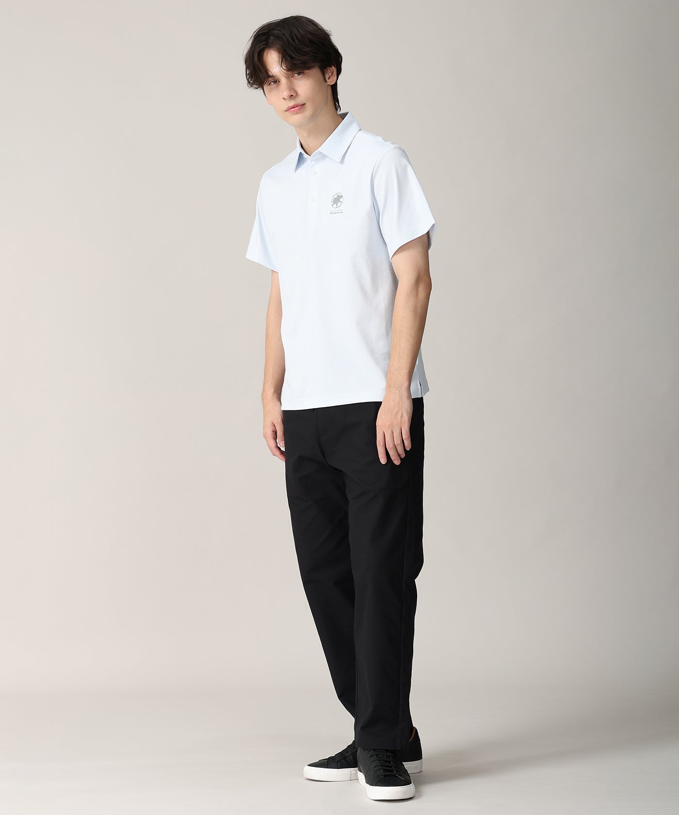 CRAFTED BY DESCENTE.LAB[ショートスリーブポロシャツ SHS90M]ライトブルー 6235600760メンズ 9