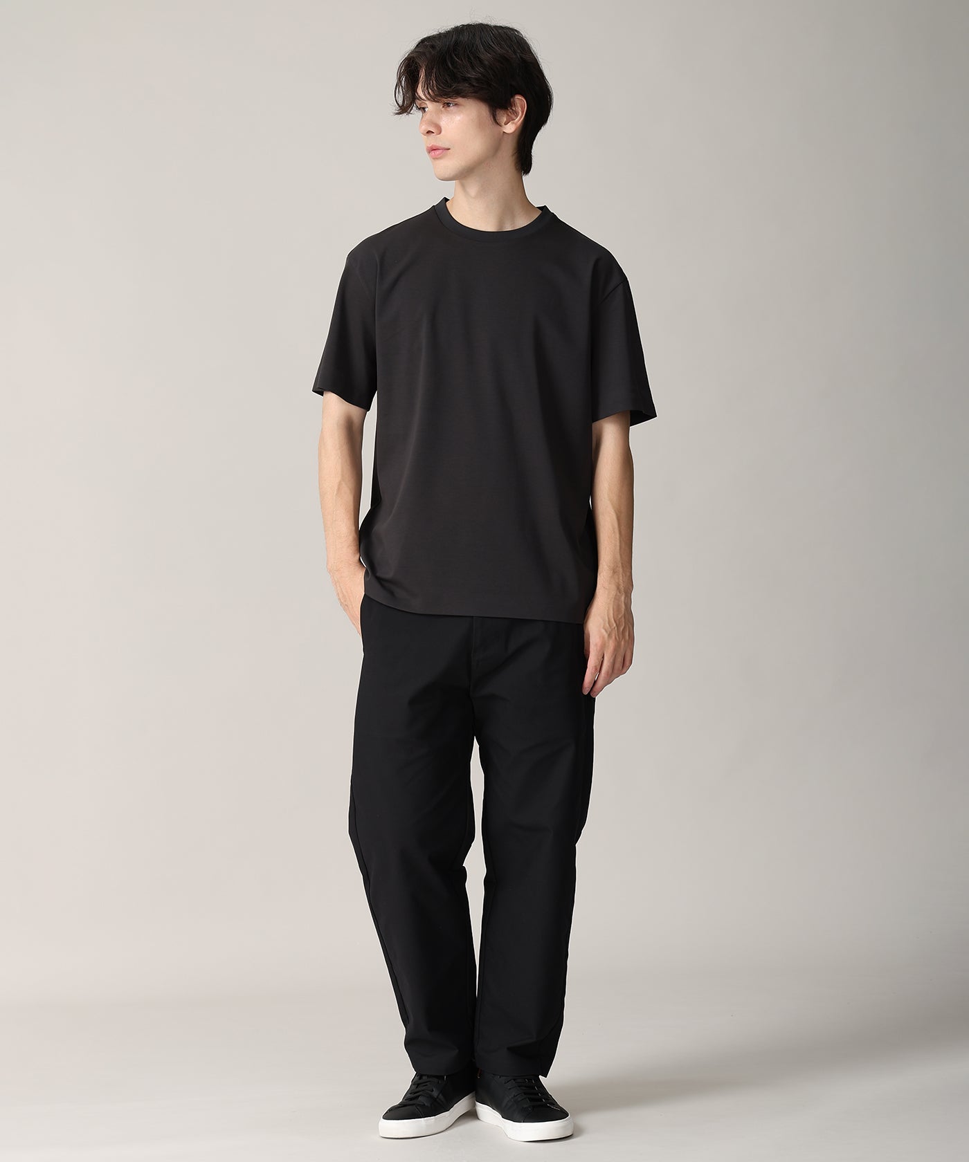 CRAFTED BY DESCENTE.LAB[ポンチハーフスリーブシャツ FHT01M]ブラック6236600708メンズ 9