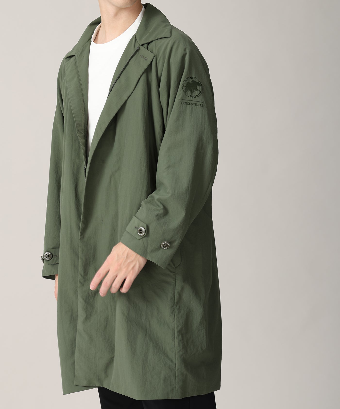 CRAFTED BY DESCENTE.LAB[メッシュライニングコート FWB02M]ライトグリーン6236600250メンズ 1