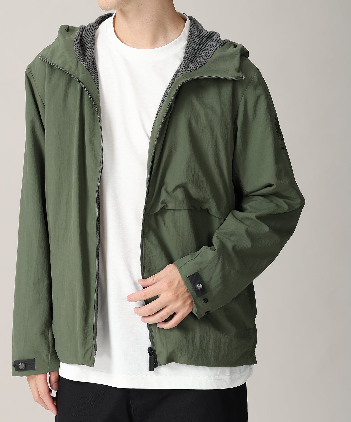 CRAFTED BY DESCENTE.LAB[メッシュライニングパーカー FWB01M]ライトグリーン6236600150メンズ 1