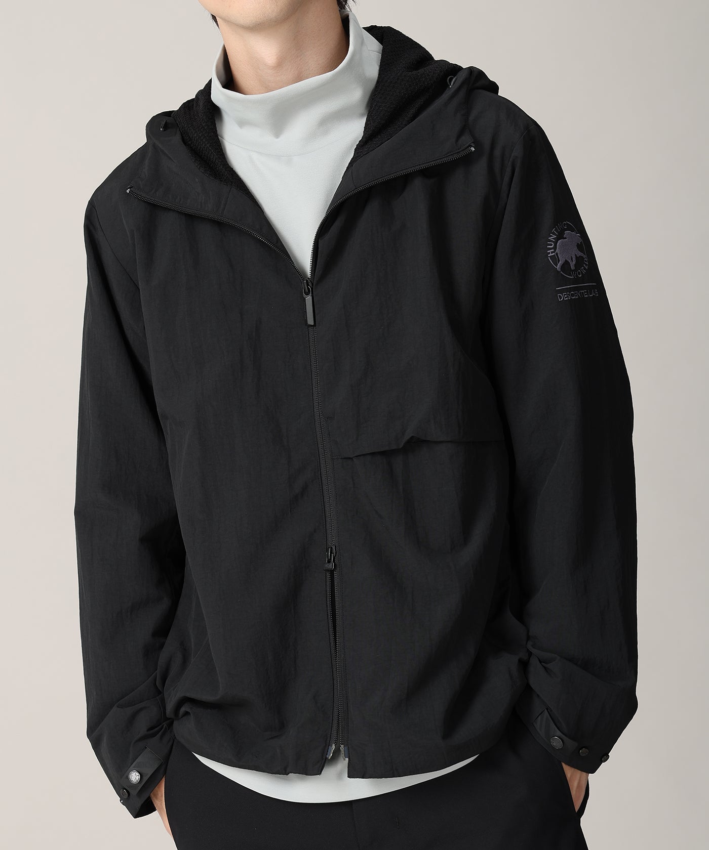 CRAFTED BY DESCENTE.LAB[メッシュライニングパーカー FWB01M]ブラック6236600108メンズ 1