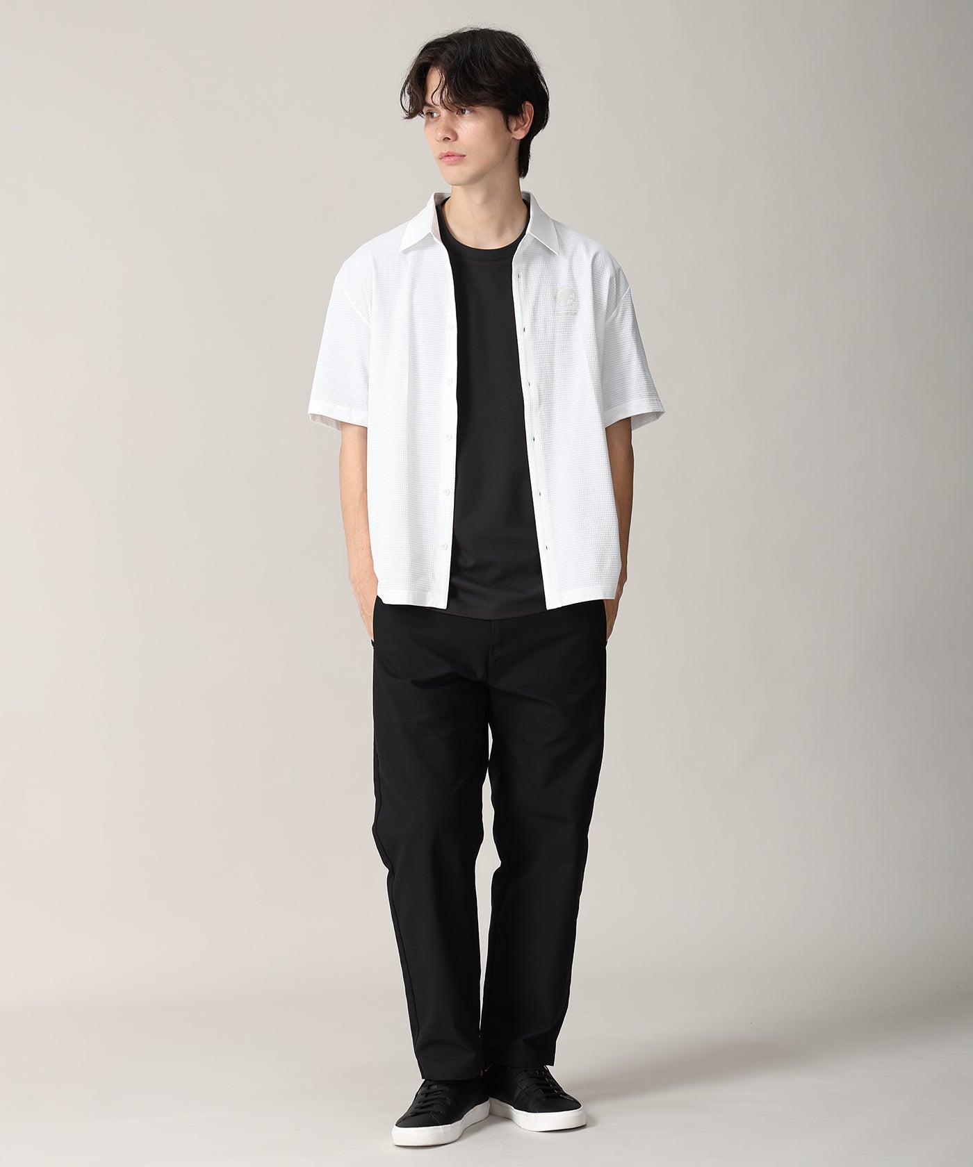 CRAFTED BY DESCENTE.LAB[ショートスリーブシャツ SHS91M]ホワイト6235600900メンズ 9