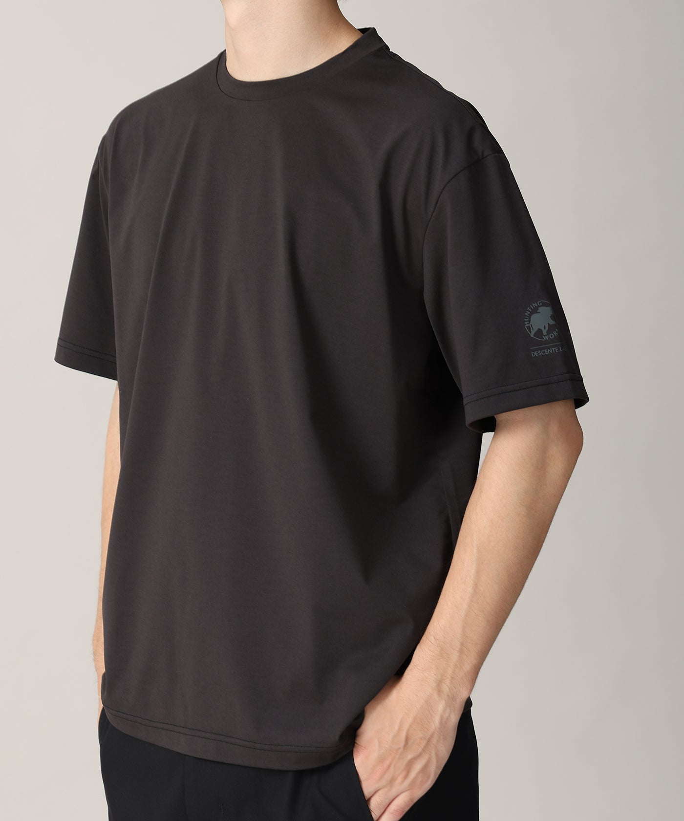 CRAFTED BY DESCENTE.LAB[ショートスリーブTシャツ SHT90M]ブラック6235600808メンズ 1