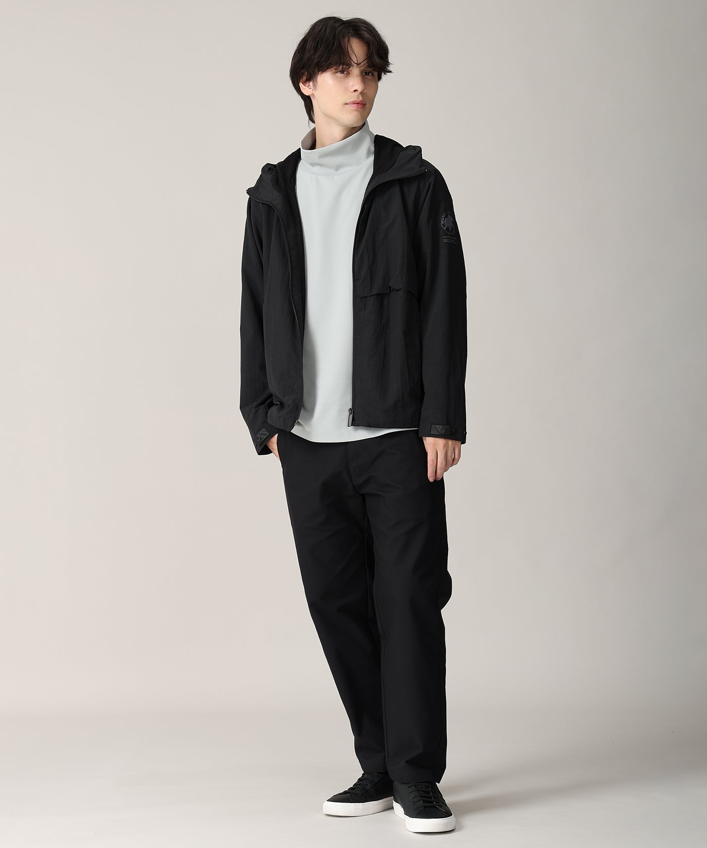 CRAFTED BY DESCENTE.LAB[ポンチタートルネックシャツ FLT02M]ライトグレー6236600902メンズ 9