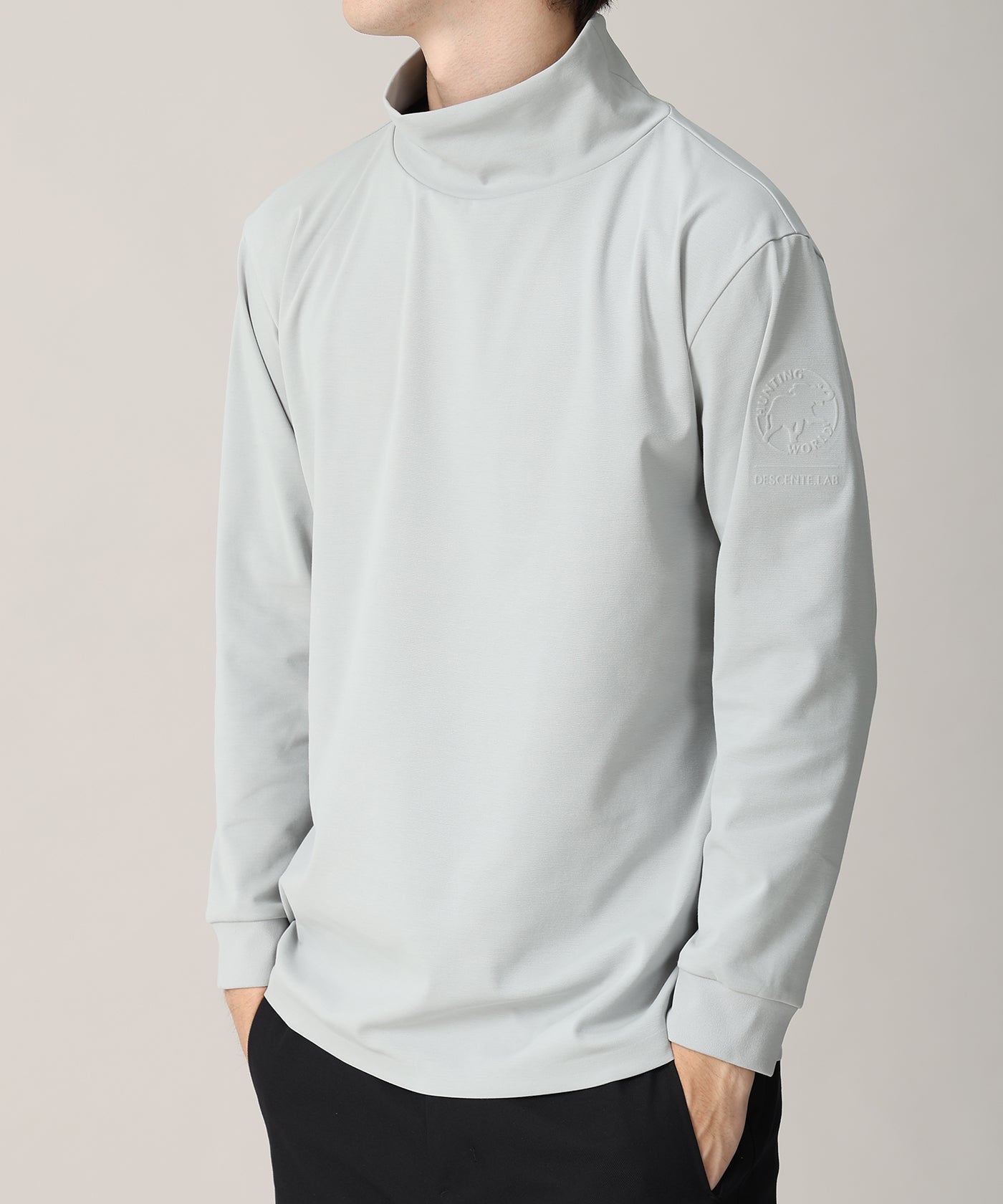 CRAFTED BY DESCENTE.LAB[ポンチタートルネックシャツ FLT02M]ライトグレー6236600902メンズ 1
