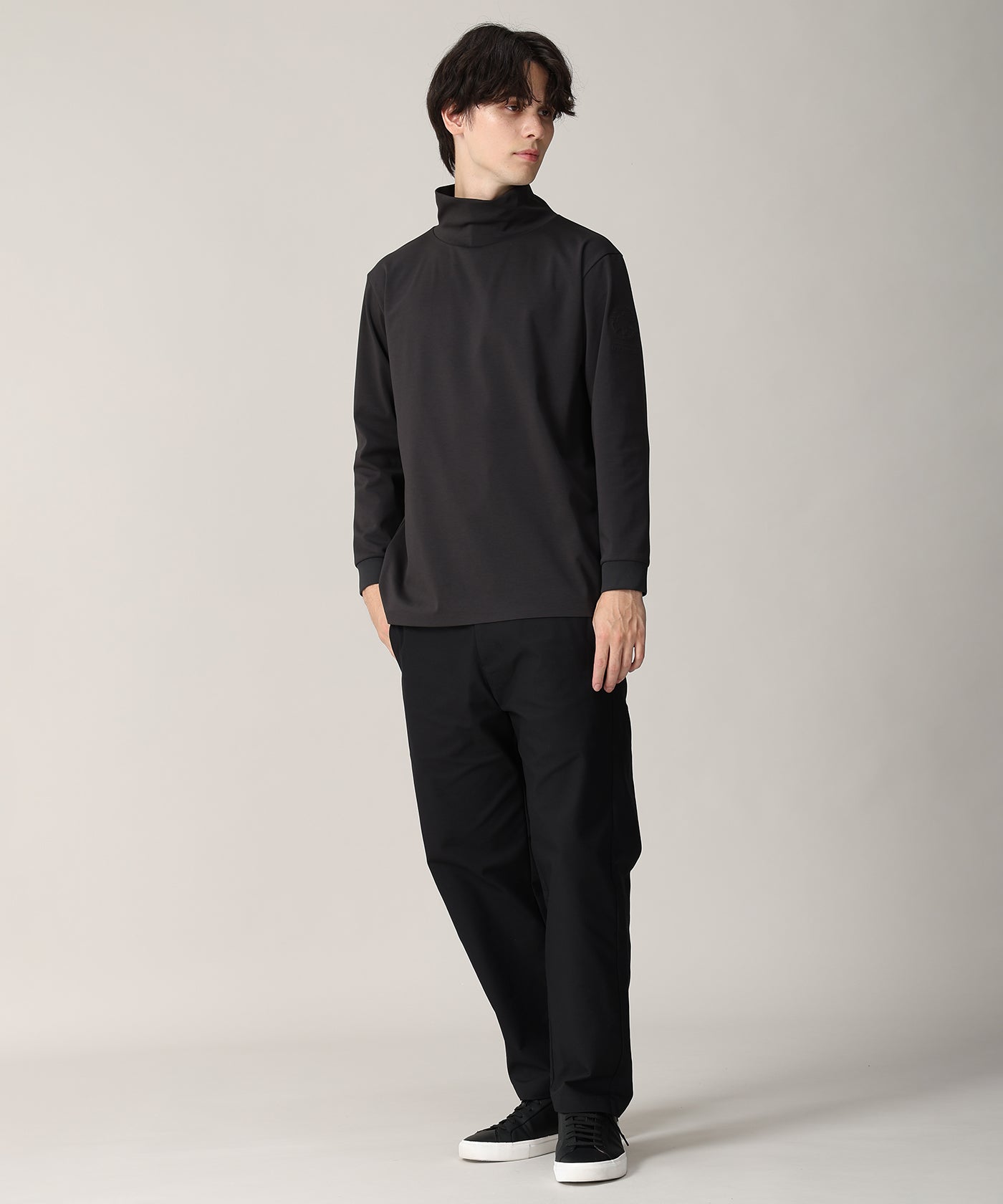 CRAFTED BY DESCENTE.LAB[ポンチタートルネックシャツ FLT02M]ブラック6236600908メンズ 9