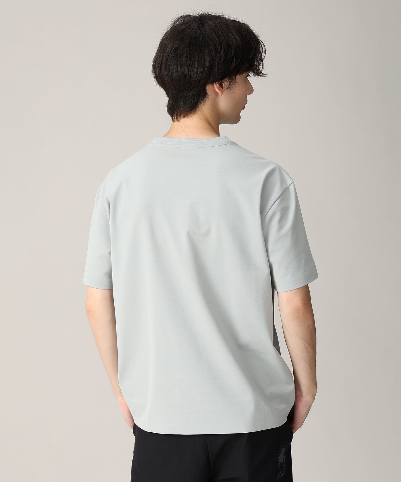CRAFTED BY DESCENTE.LAB[ポンチハーフスリーブシャツ FHT01M]ライトグレー6236600702メンズ 8