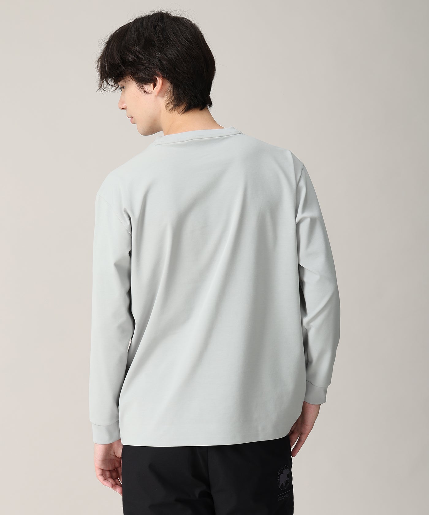 CRAFTED BY DESCENTE.LAB[ポンチロングスリーブシャツ FLT01M]ライトグレー6236600802メンズ 8