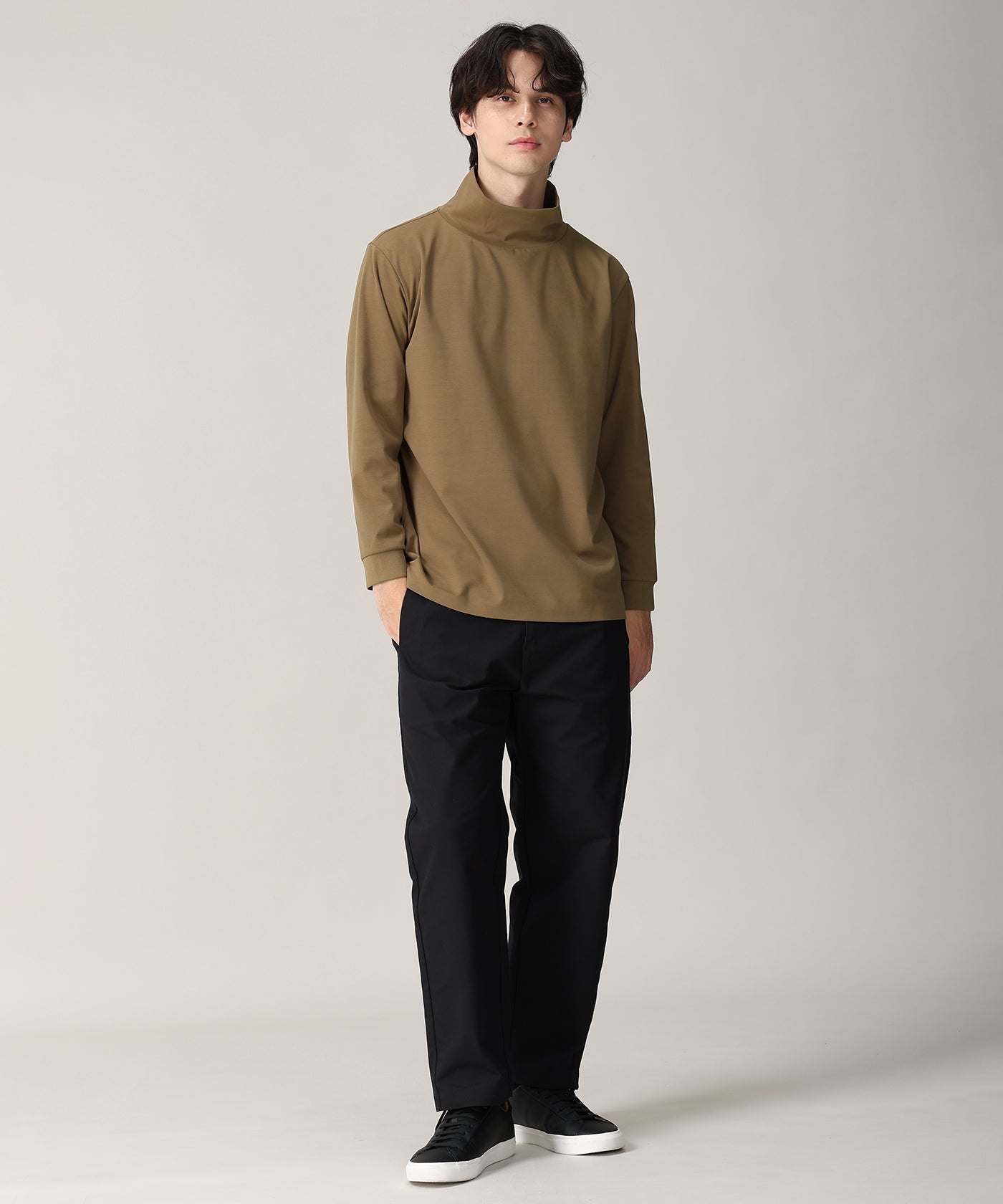 CRAFTED BY DESCENTE.LAB[ポンチタートルネックシャツ FLT02M]ブラウン6236600936メンズ 9