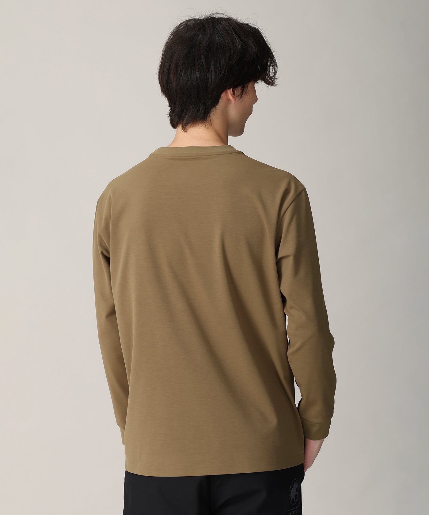 CRAFTED BY DESCENTE.LAB[ポンチロングスリーブシャツ FLT01M]ブラウン6236600836メンズ 8