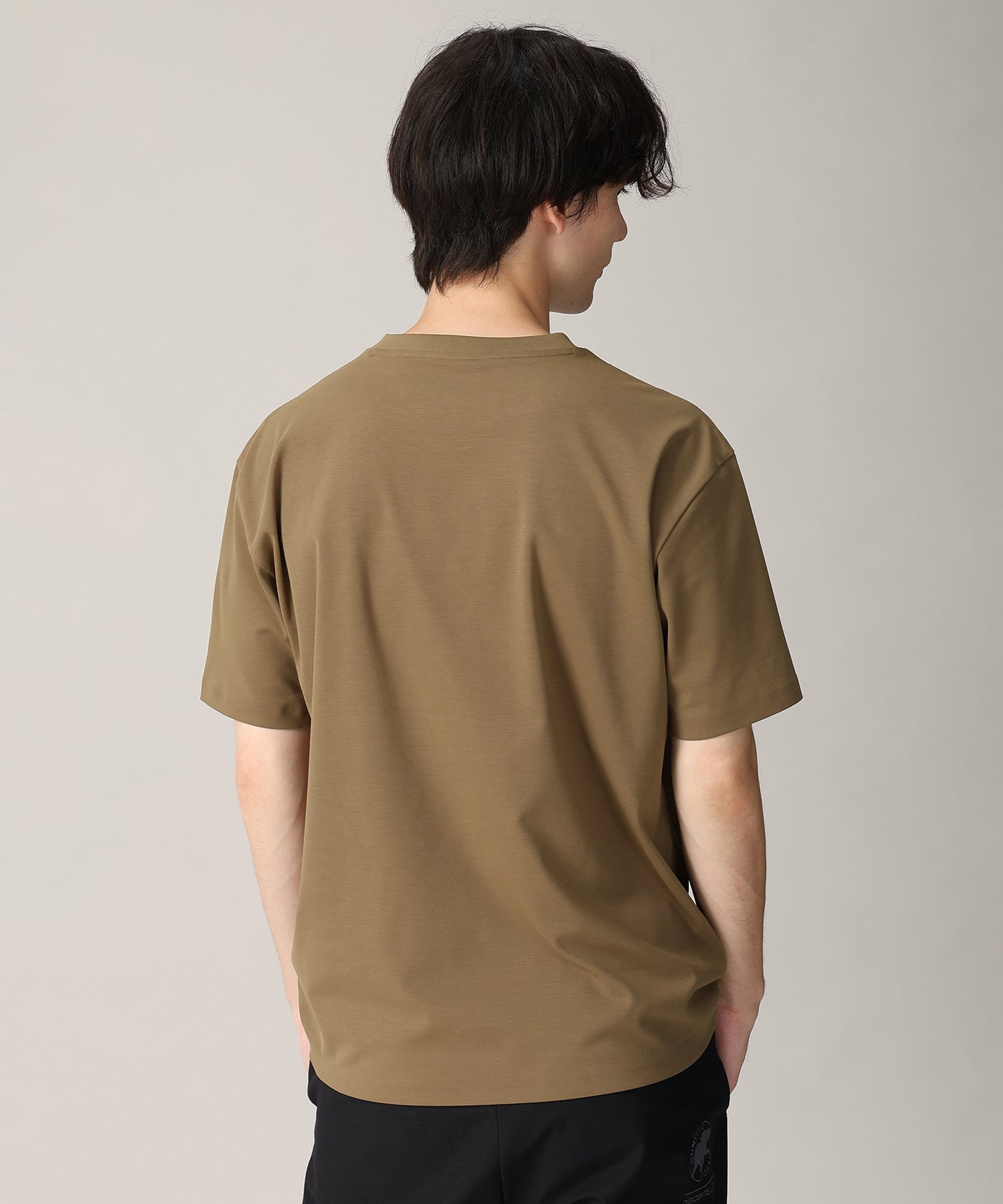 CRAFTED BY DESCENTE.LAB[ポンチハーフスリーブシャツ FHT01M]ブラウン6236600736メンズ 8
