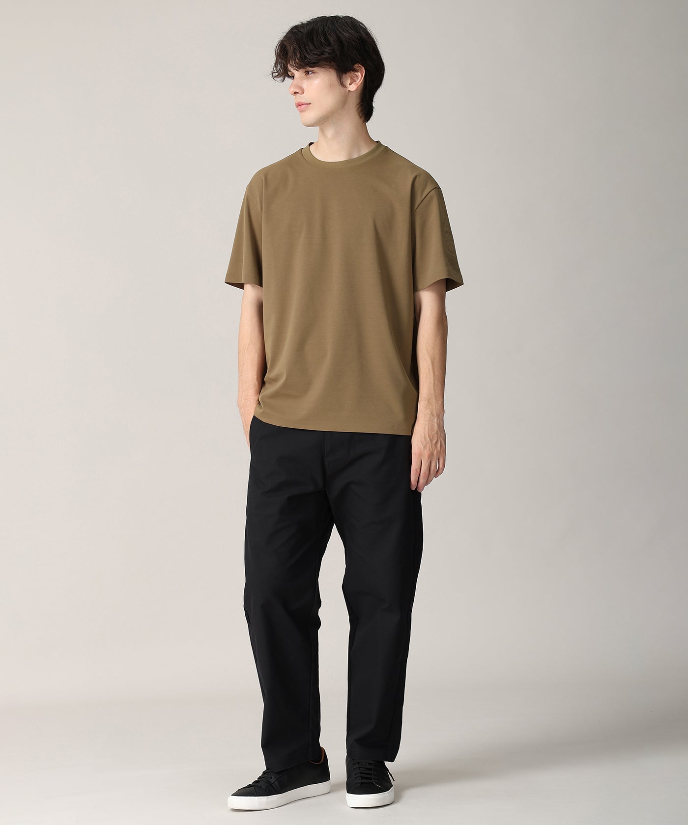 CRAFTED BY DESCENTE.LAB[ポンチハーフスリーブシャツ FHT01M]ブラウン6236600736メンズ 9
