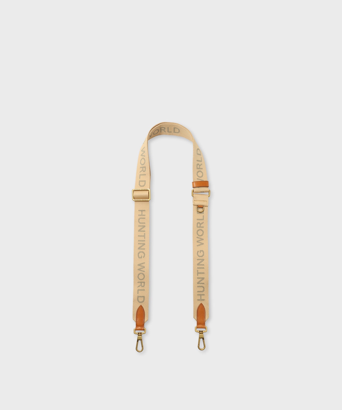 【レア】金色　ストラップ ショルダーストラップ[ロゴストラップ38mm 017LST]ベージュ6509801032