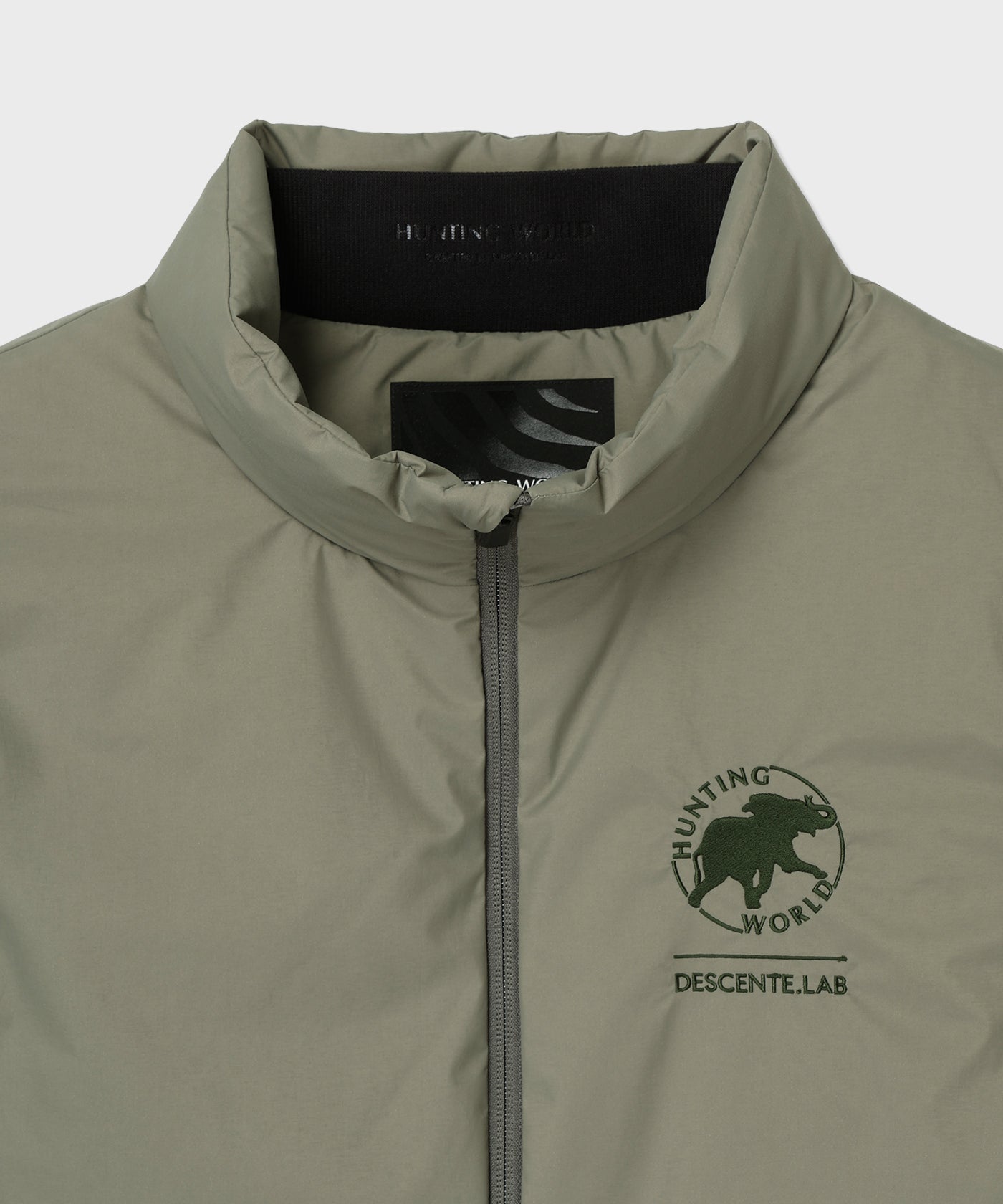 CRAFTED BY DESCENTE.LAB[クロスプリーツダウンベスト FVE01M]グリーン6236600455メンズ 3