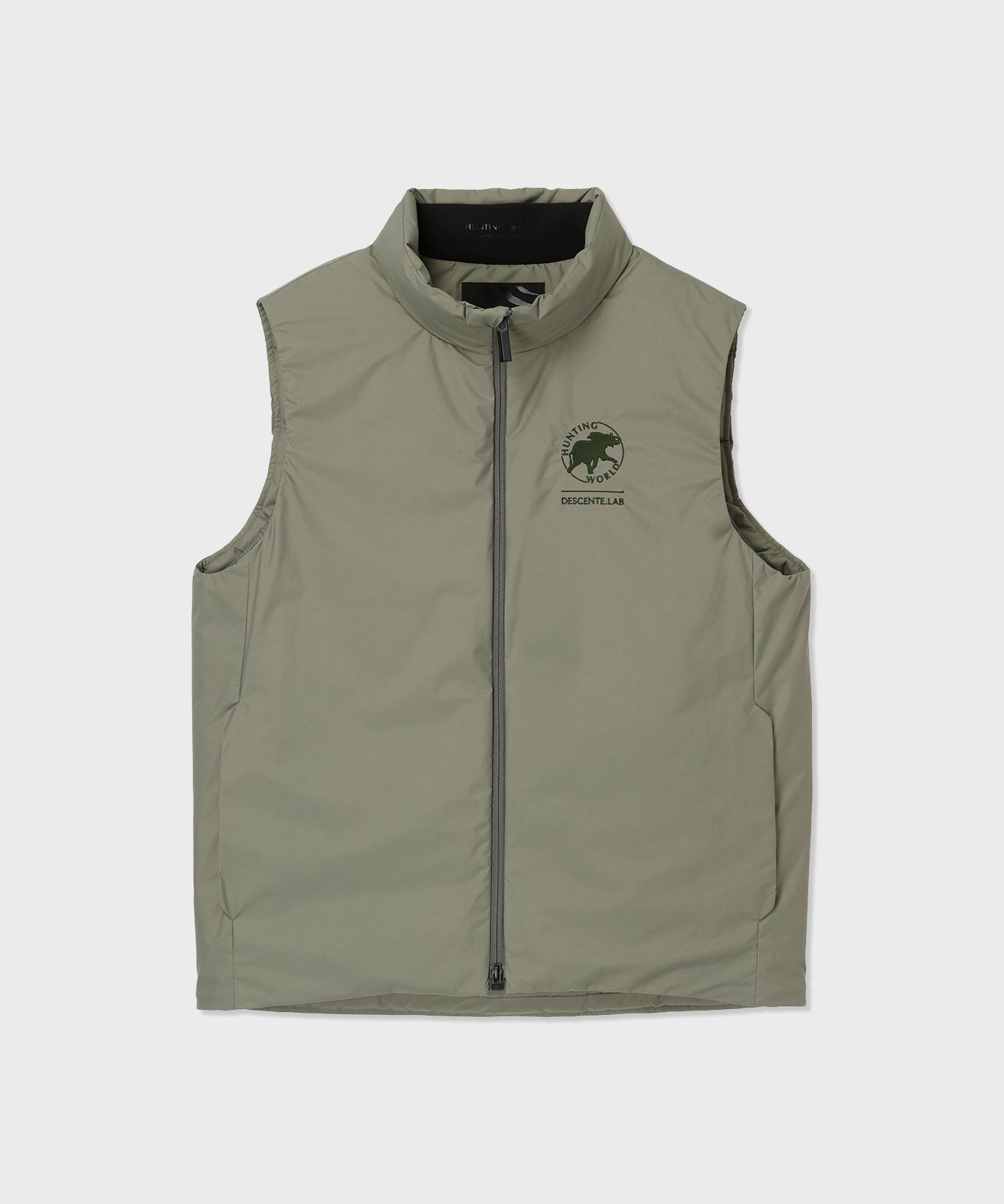 CRAFTED BY DESCENTE.LAB[クロスプリーツダウンベスト FVE01M]グリーン6236600455メンズ (グリーン)