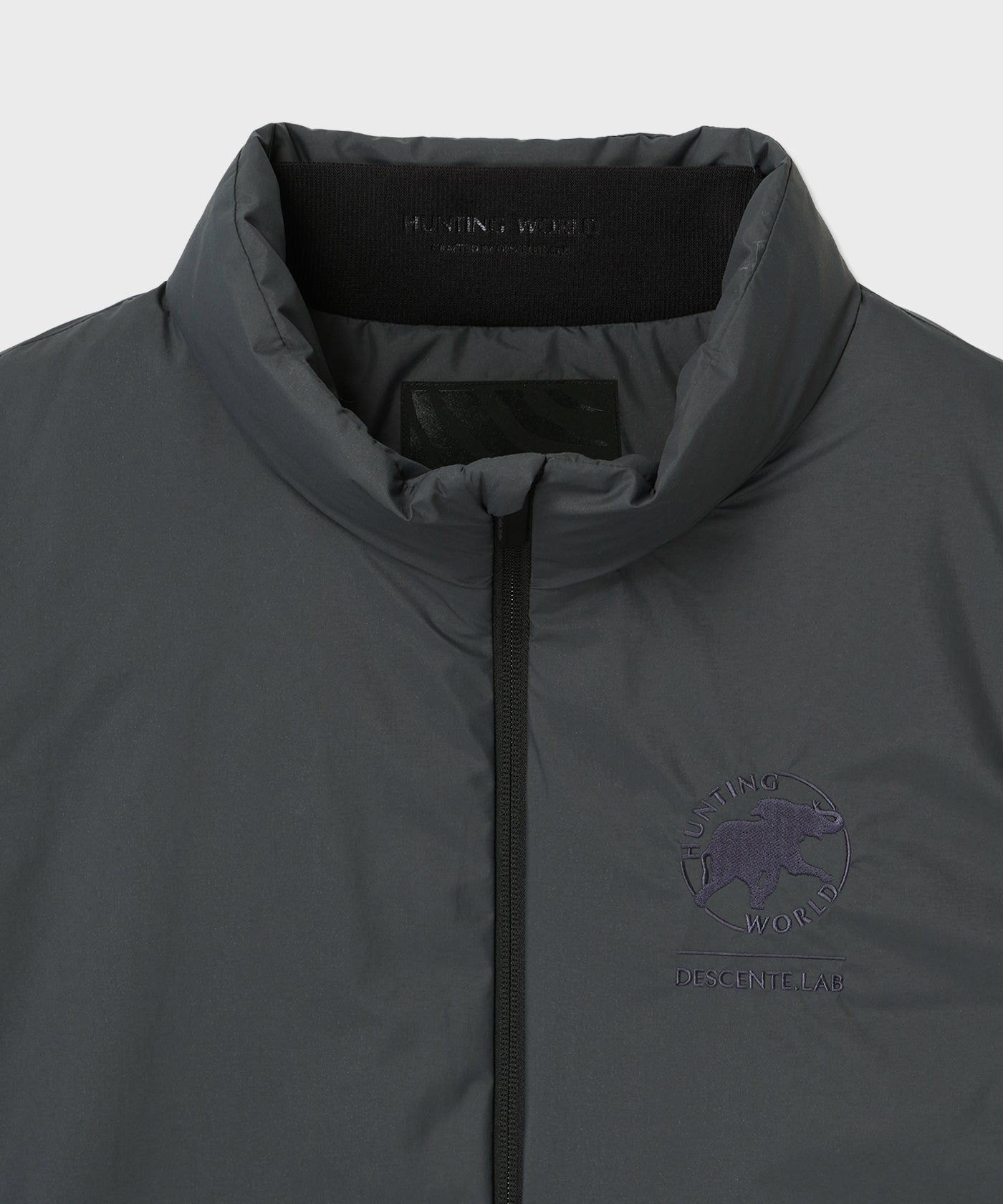 CRAFTED BY DESCENTE.LAB[クロスプリーツダウンベスト FVE01M]グレー6236600405メンズ 3