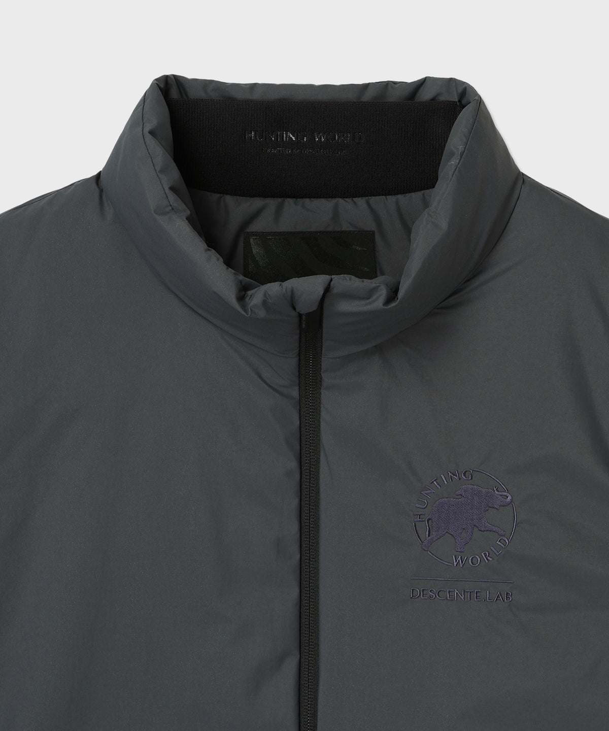 CRAFTED BY DESCENTE.LAB[クロスプリーツダウンベスト FVE01M]グレー6236600405メンズ 3