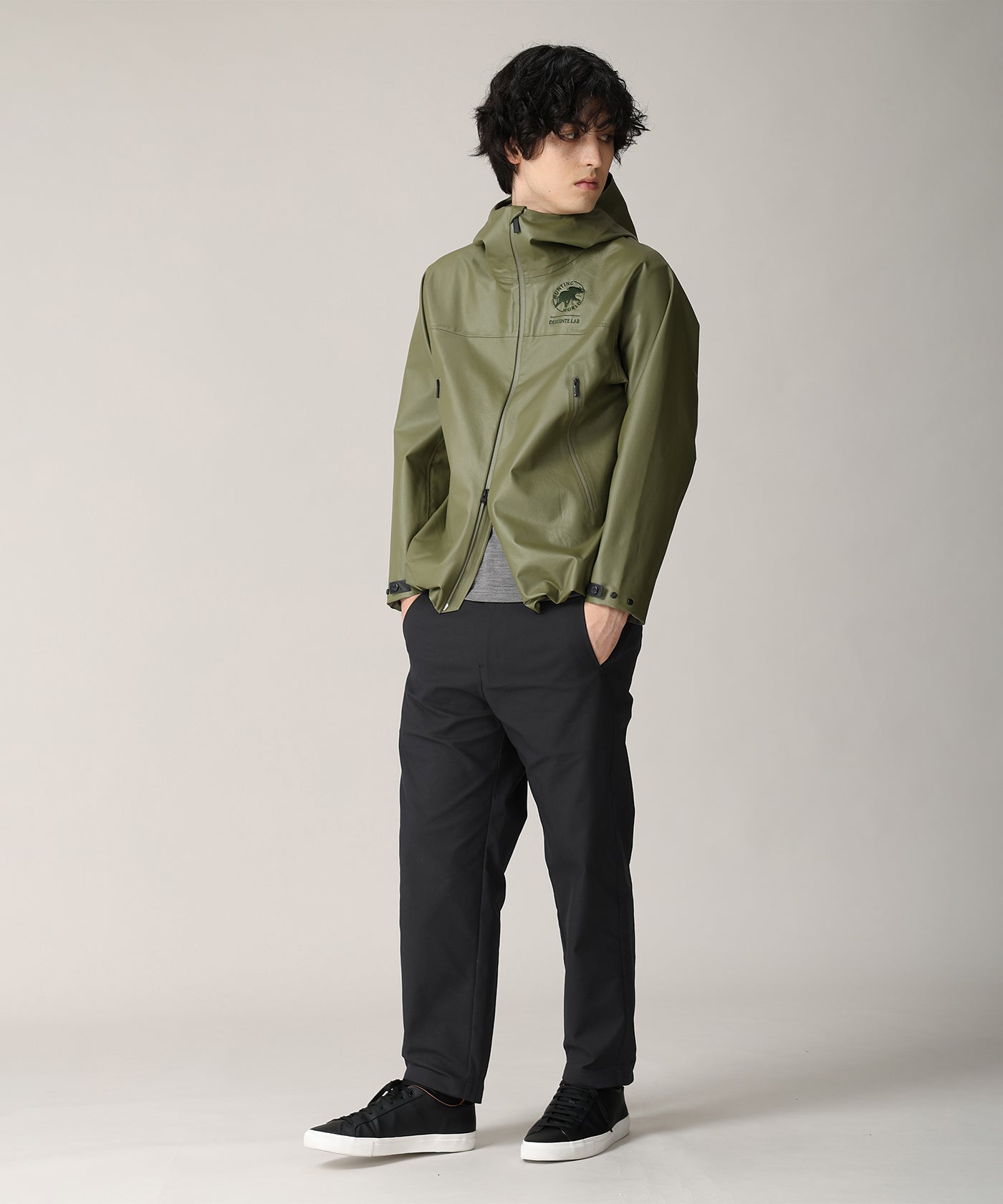 CRAFTED BY DESCENTE.LAB[ATYストレッチウーブンパンツ FLP01M]ブラック6236601008メンズ 10