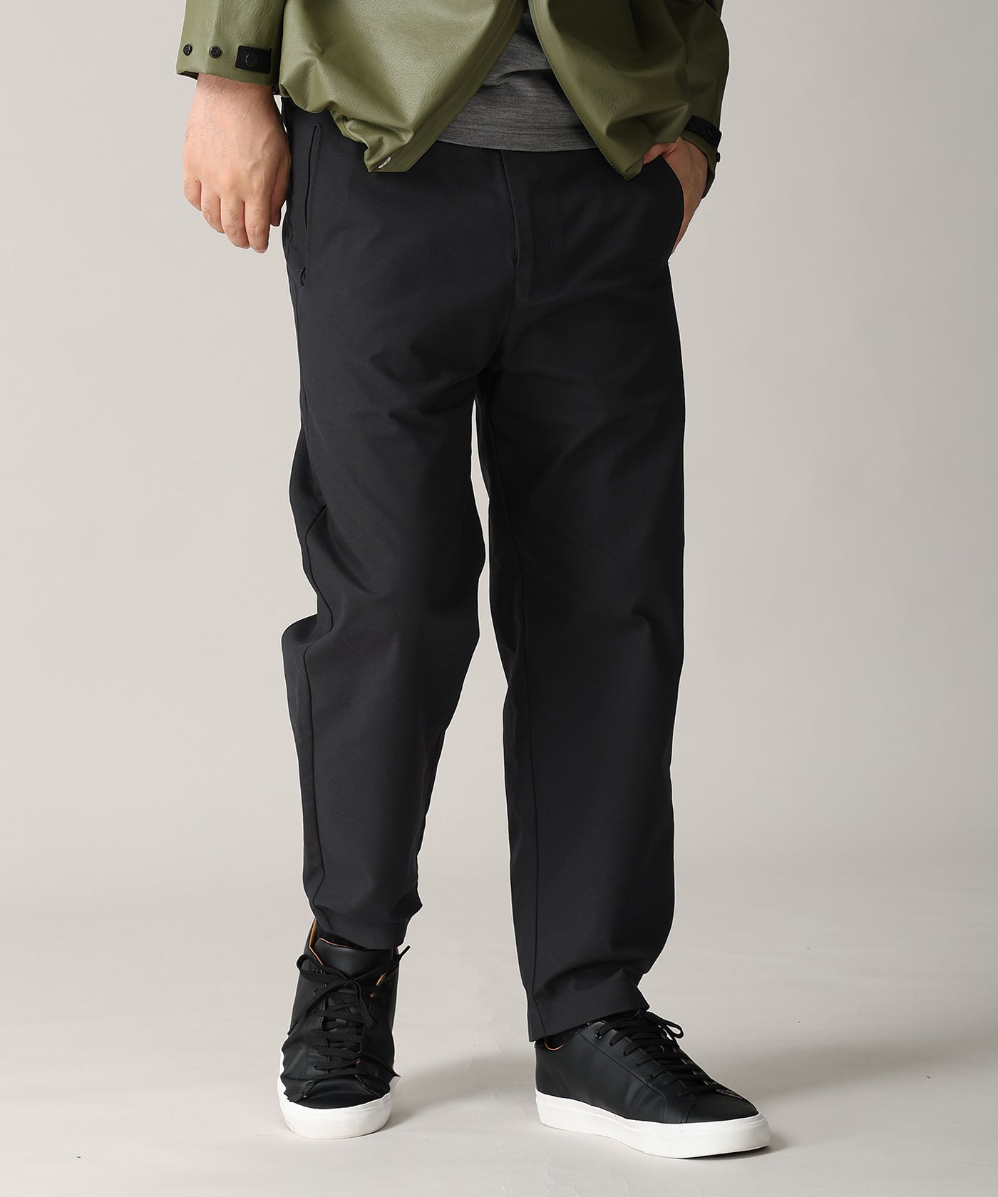 CRAFTED BY DESCENTE.LAB[ATYストレッチウーブンパンツ FLP01M]ブラック6236601008メンズ 1