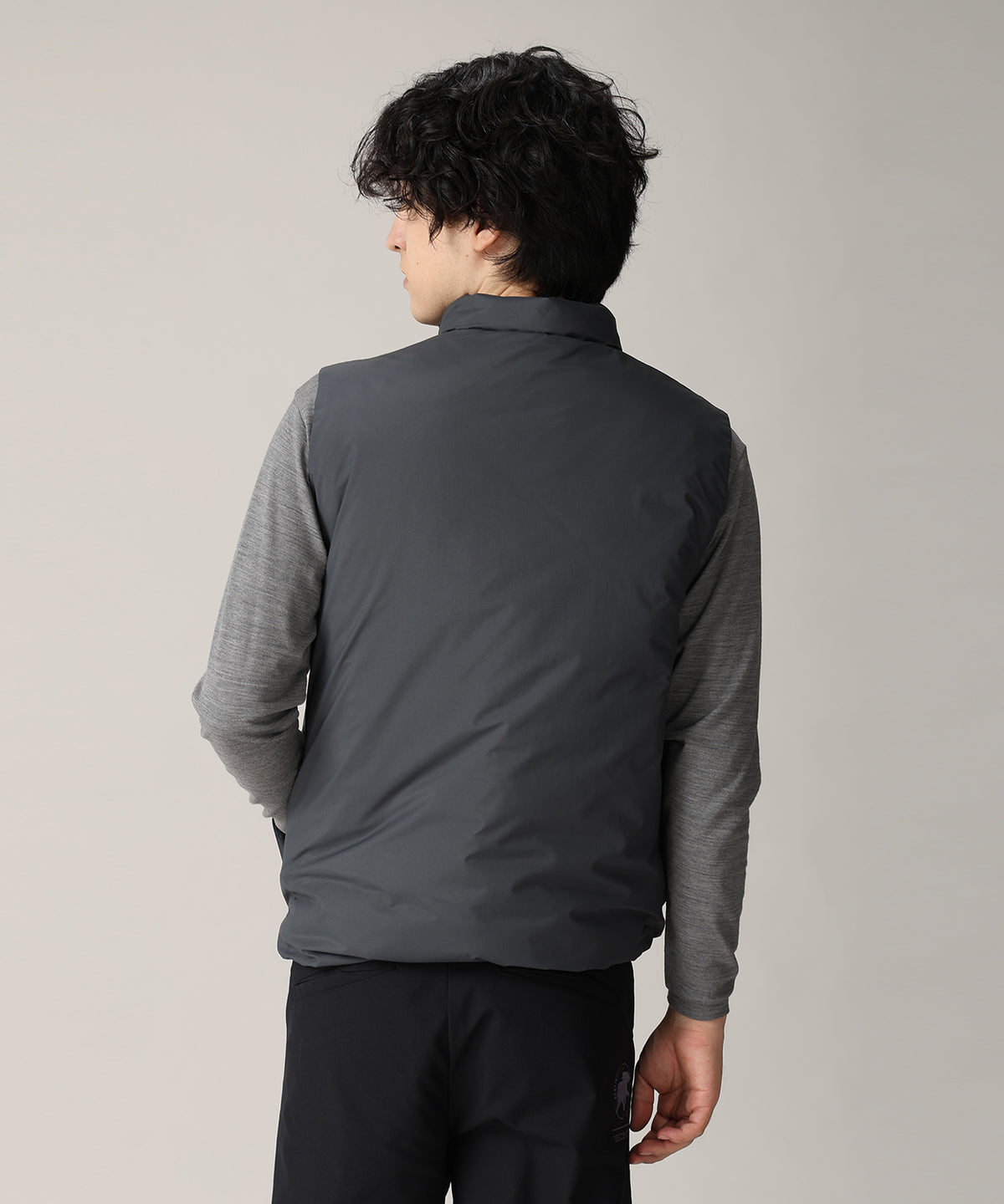 CRAFTED BY DESCENTE.LAB[クロスプリーツダウンベスト FVE01M]グレー6236600405メンズ 11