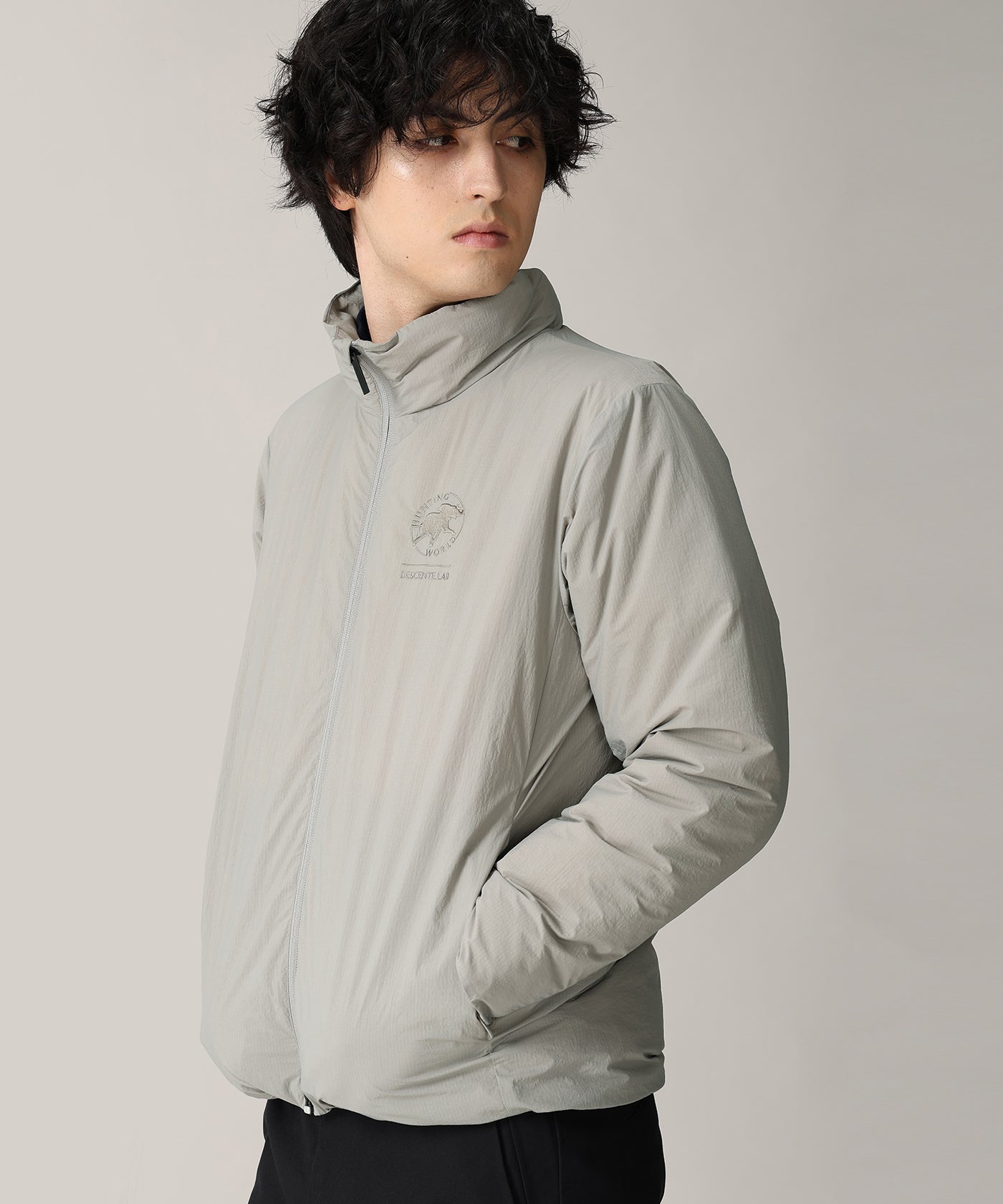 CRAFTED BY DESCENTE.LAB[クロスプリーツダウンジャケット FDJ01M]ベージュ6236600532メンズ 1
