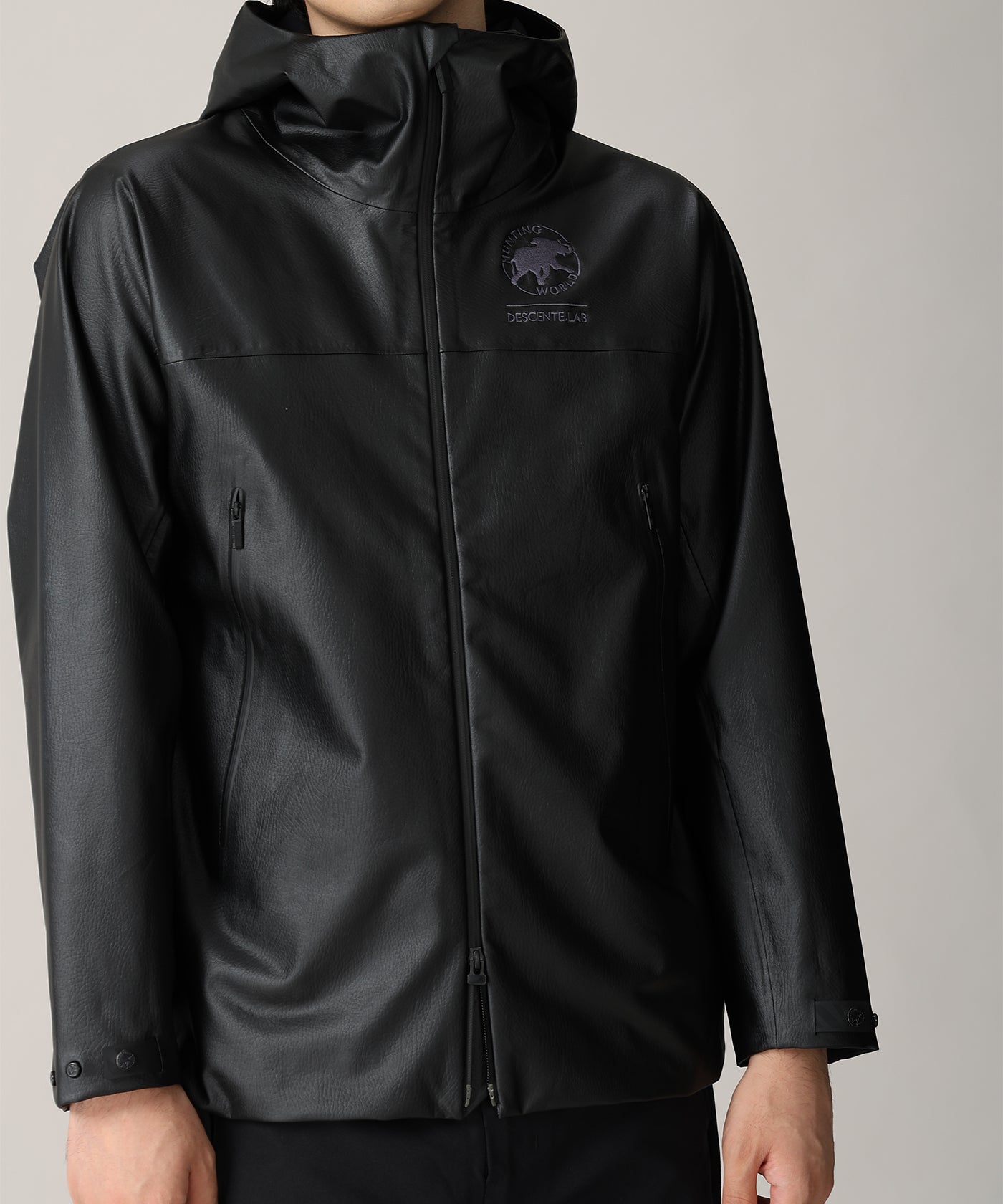 CRAFTED BY DESCENTE.LAB[サーフェスラミネーテッドシェルジャケット FWB03M]ブラック6236600308メンズ 1
