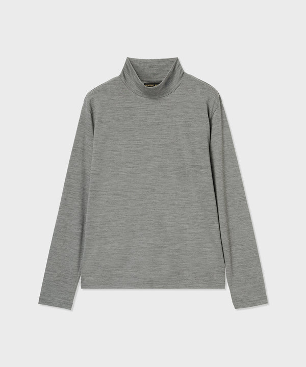 ウールハイネックカットソー 62TS53]グレー6206765305ウィメンズ