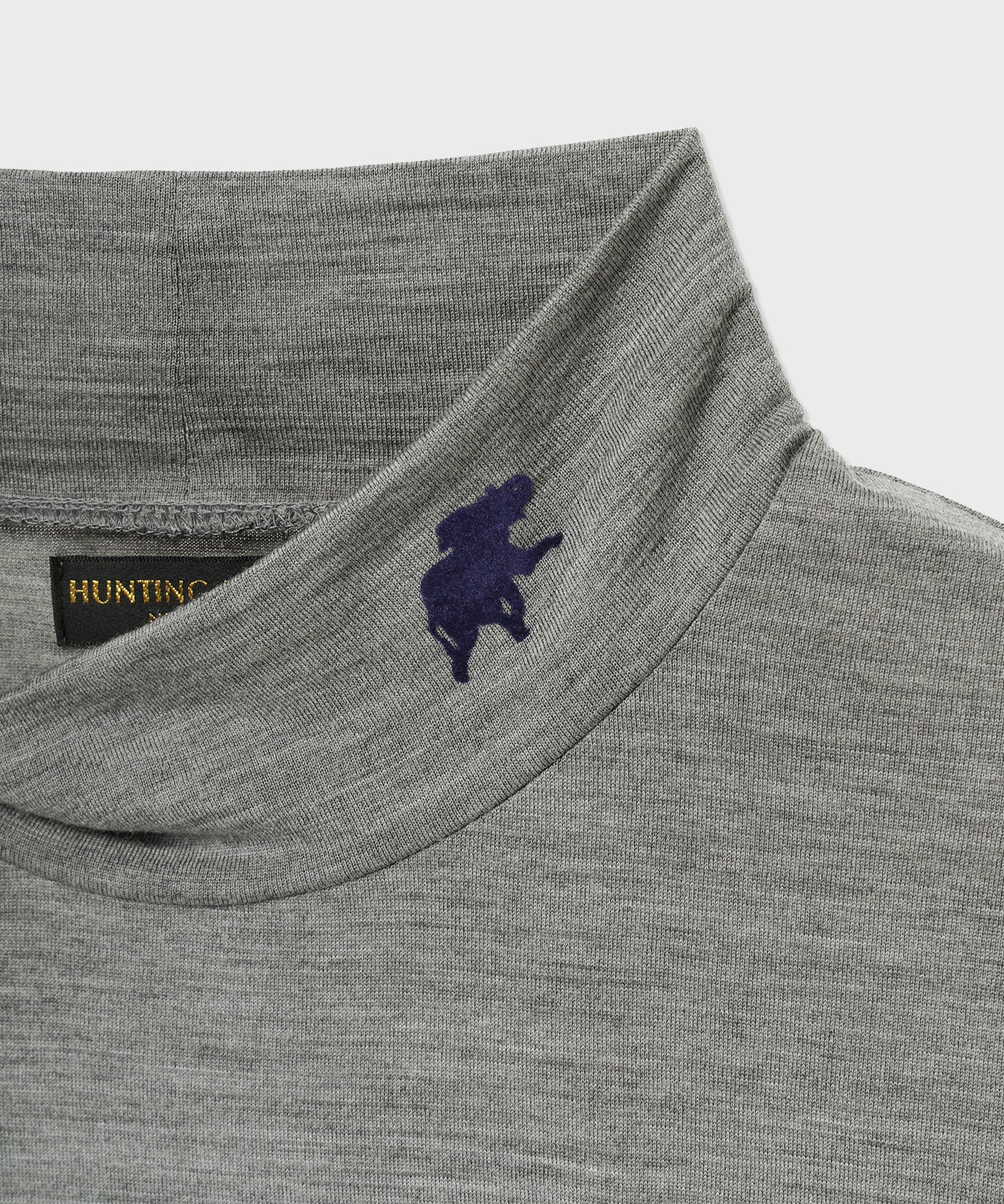 [ウールハイネックロングスリーブTシャツ 62TS04]グレー6206660405メンズ 4