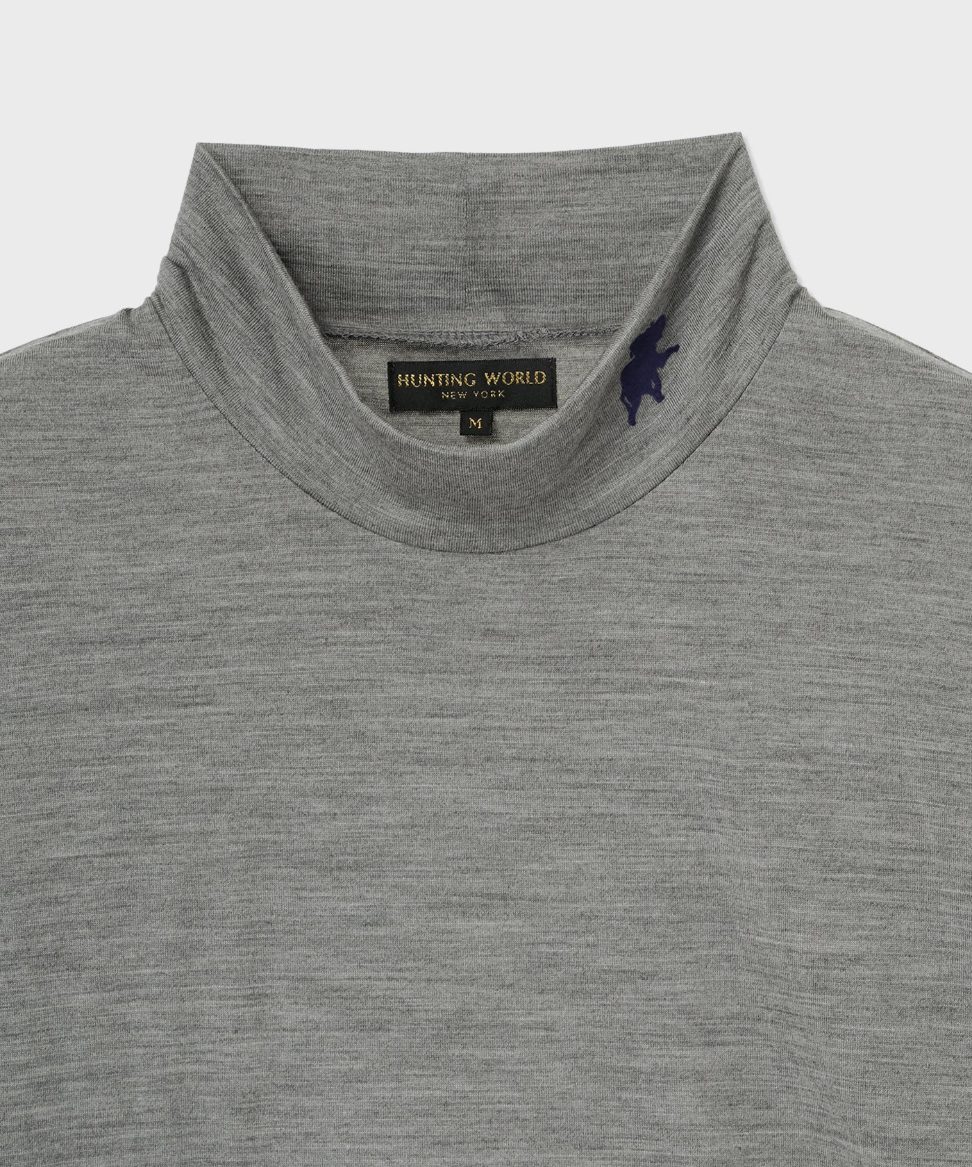 [ウールハイネックロングスリーブTシャツ 62TS04]グレー6206660405メンズ 3