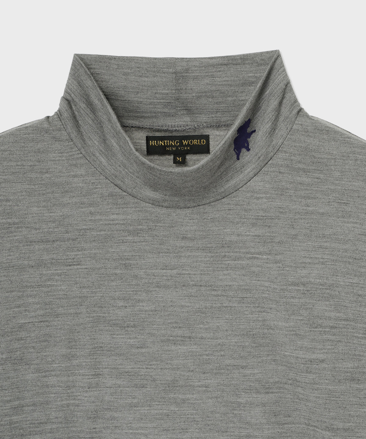 [ウールハイネックロングスリーブTシャツ 62TS04]グレー6206660405メンズ 3