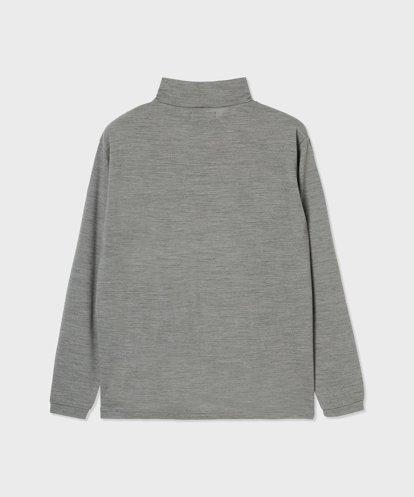 [ウールハイネックロングスリーブTシャツ 62TS04]グレー6206660405メンズ 2