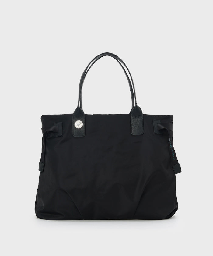 【美品】HANTHING WORLDビッグロゴトートバッグ　ブラック 01jn09560qsjg7t9hfnpsz3p50_05e