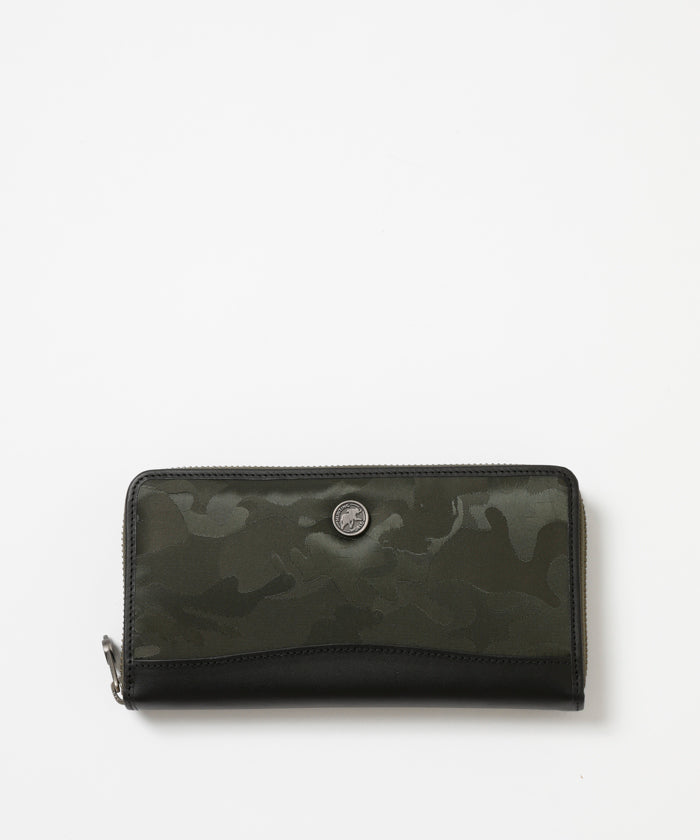 ユーティリティカモ[ロングジップウォレット301UTC]オリーブ6119180146 HUNTING WORLD