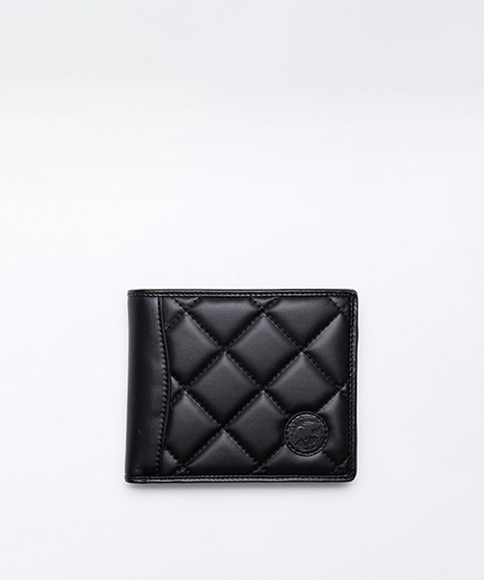 バチューサーパスキルティング[ダブルウォレット967BSQ]ブラックステッチ6119027008 HUNTING WORLD