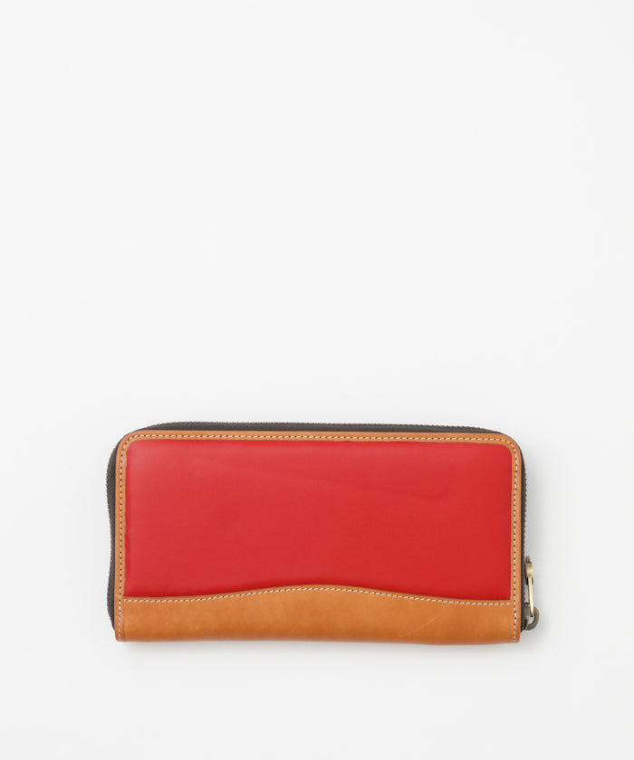 バチューサーパス[ジップロングウォレット957BSS]レッド6119010215 HUNTING WORLD