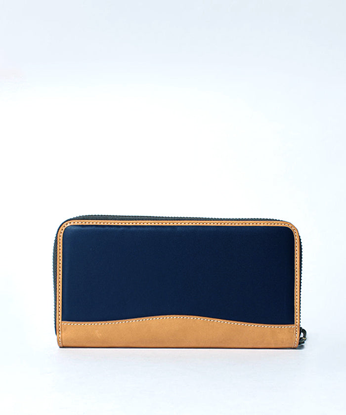 バチューサーパス[ジップロングウォレット957BSS]ネイビー6119011578 HUNTING WORLD