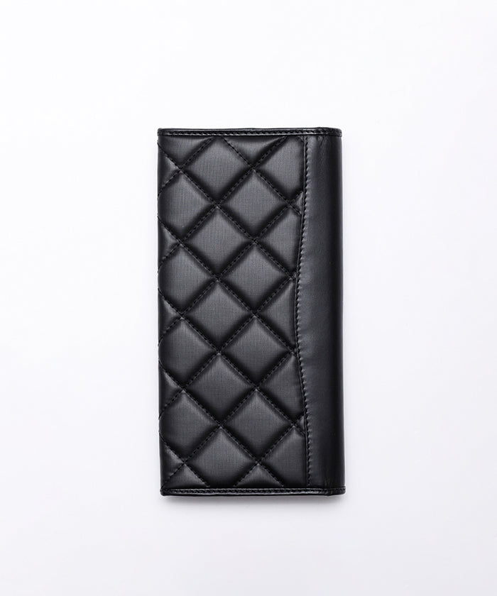 バチューサーパスキルティング[ロングウォレット968BSQ]ブラックステッチ6119026008 HUNTING WORLD