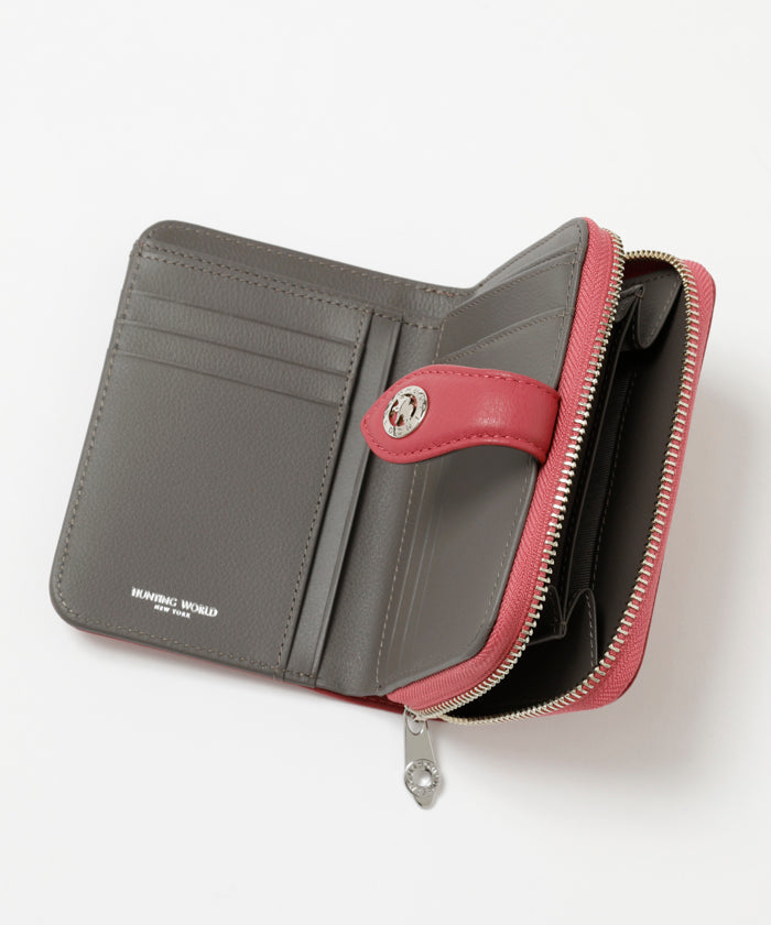 ヴィオラ[ダブルジップウォレット 254VOL]ピンク6119440112 HUNTING WORLD