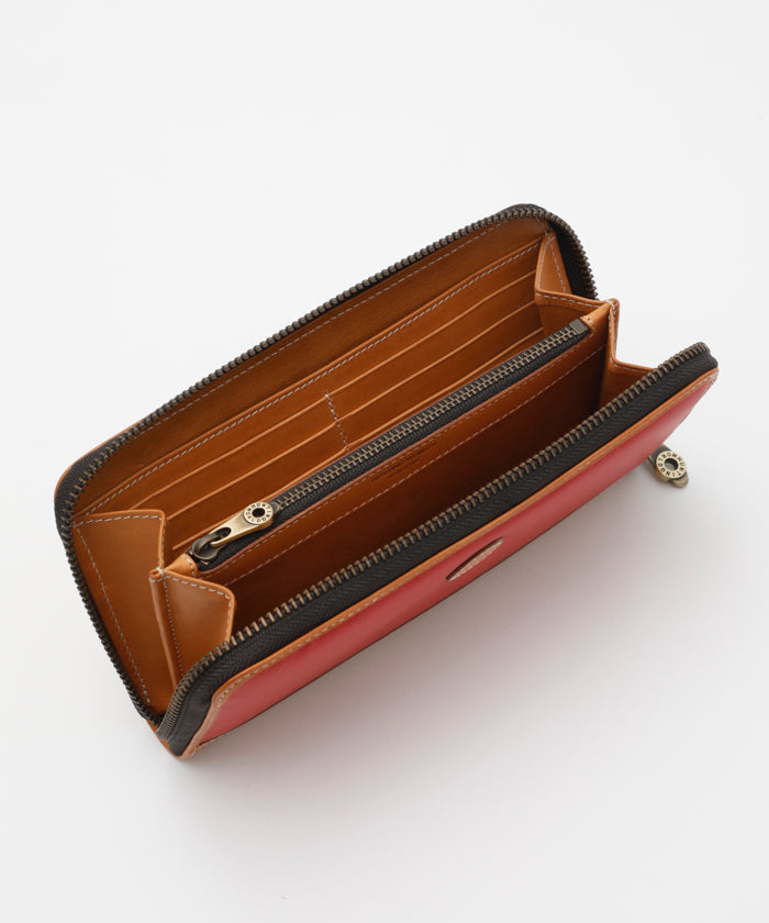 バチューサーパス[ジップロングウォレット957BSS]レッド6119010215 HUNTING WORLD