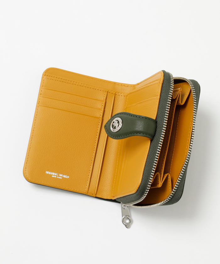 ヴィオラ[ダブルジップウォレット 254VOL]グリーン6119440155 HUNTING WORLD