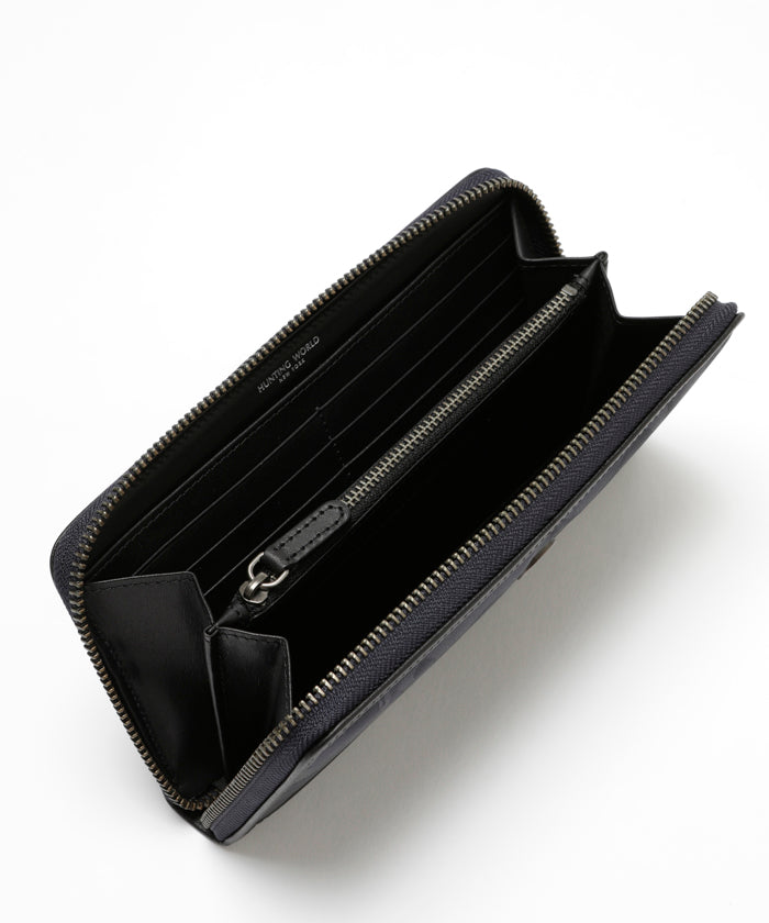 ユーティリティカモ[ロングジップウォレット301UTC]ネイビー6119180178 HUNTING WORLD