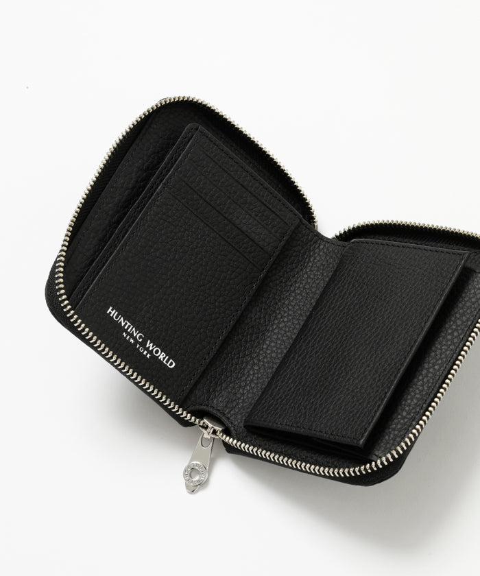レガーロ[ラウンドジップウォレット 311RGL]ブラック6119300208 HUNTING WORLD