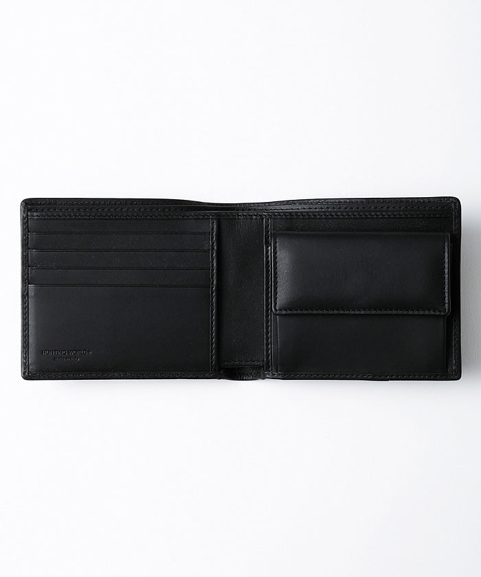 バチューサーパスキルティング[ダブルウォレット967BSQ]ブラックステッチ6119027008 HUNTING WORLD