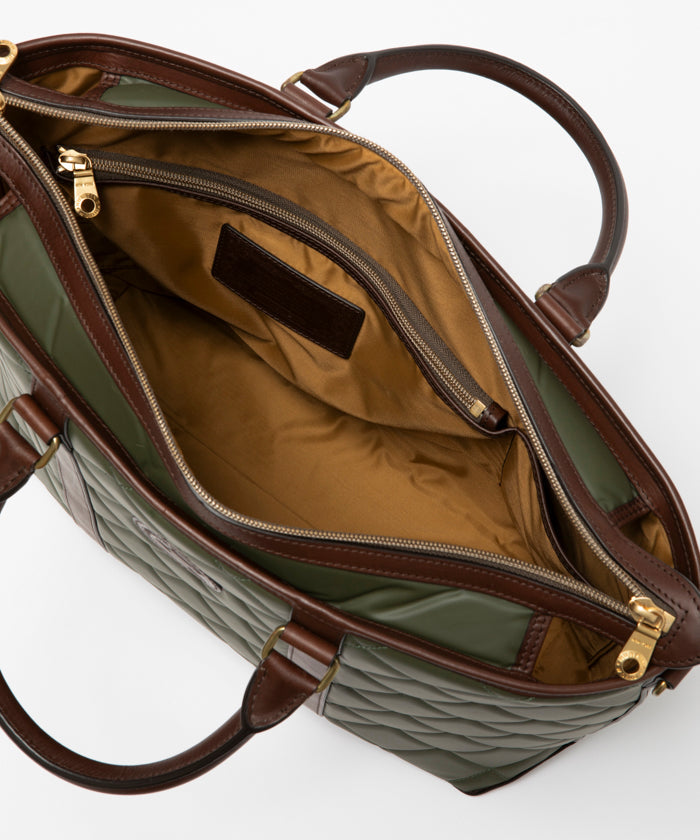 バチューオリジンネオキルティング[トートバッグM　4159BOQ]グリーン6109110557 HUNTING WORLD