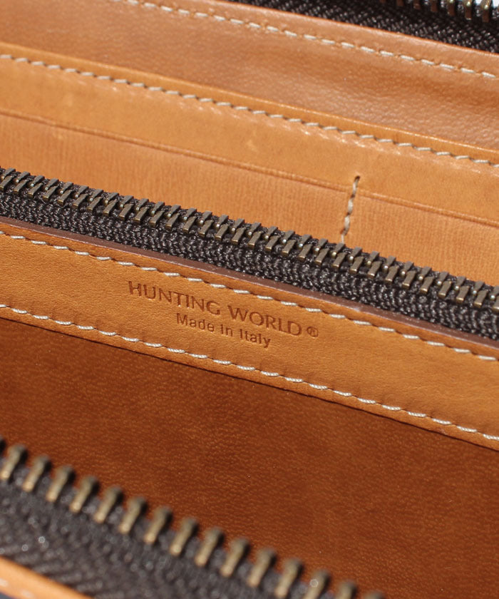 バチューサーパス[ジップロングウォレット957BSS]ネイビー6119011578 HUNTING WORLD