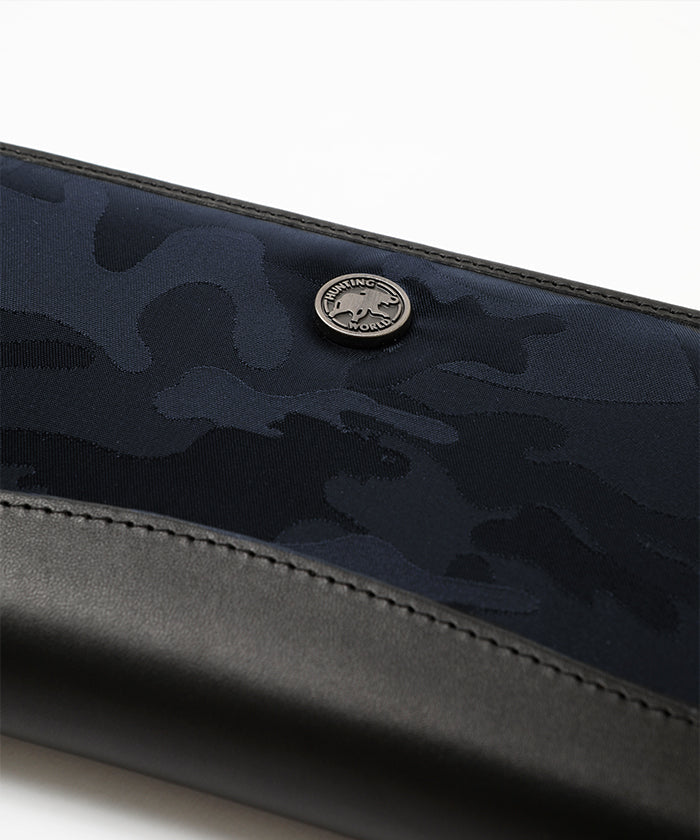 ユーティリティカモ[ロングジップウォレット301UTC]ネイビー6119180178 HUNTING WORLD