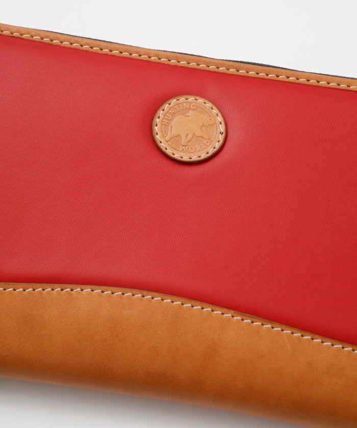 バチューサーパス[ジップロングウォレット957BSS]レッド6119010215 HUNTING WORLD